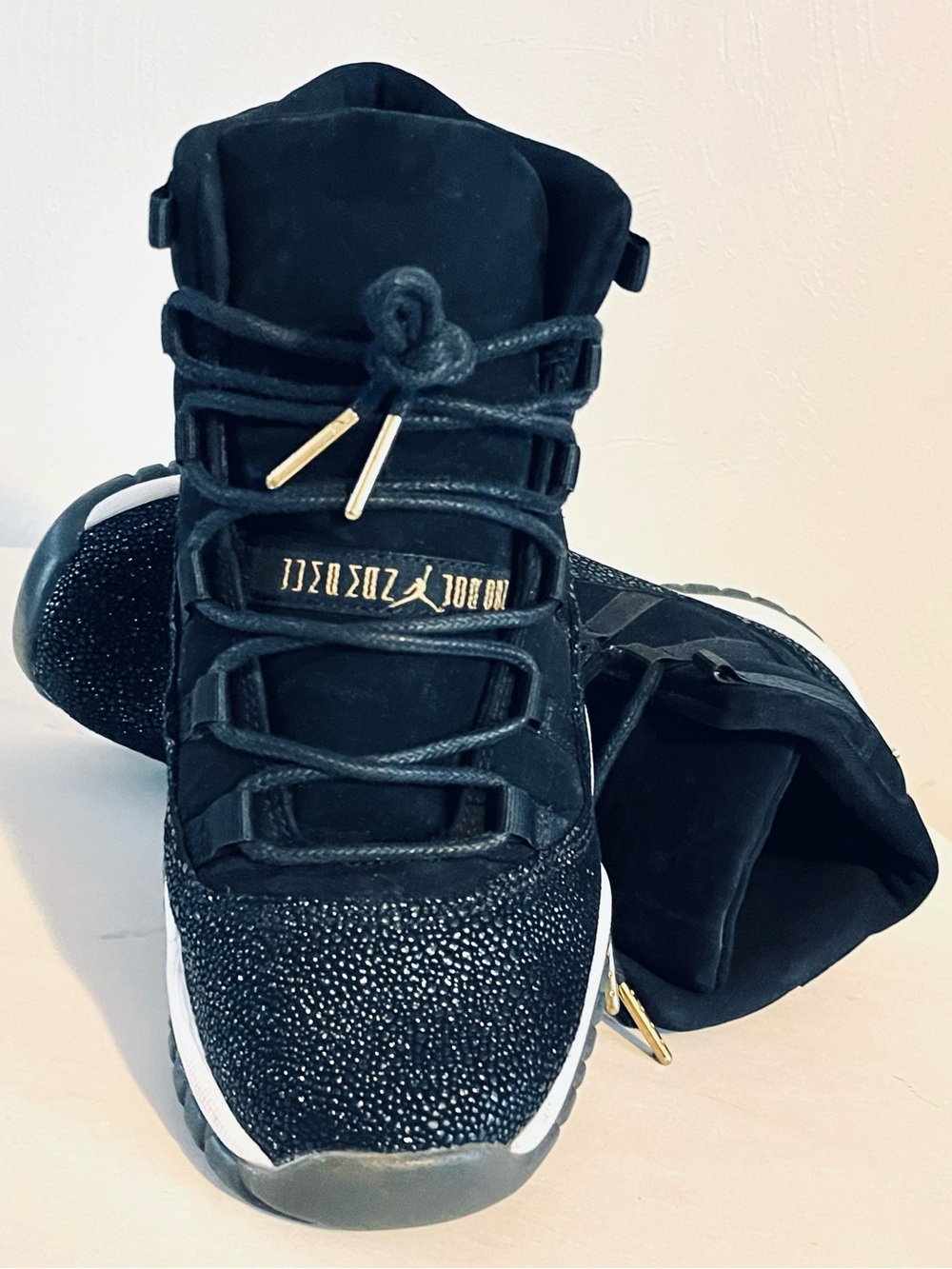 Rare Air Jordan 11 Retro Premium Heiress Black Stingray Nike Kids 5.5 Women’s 7